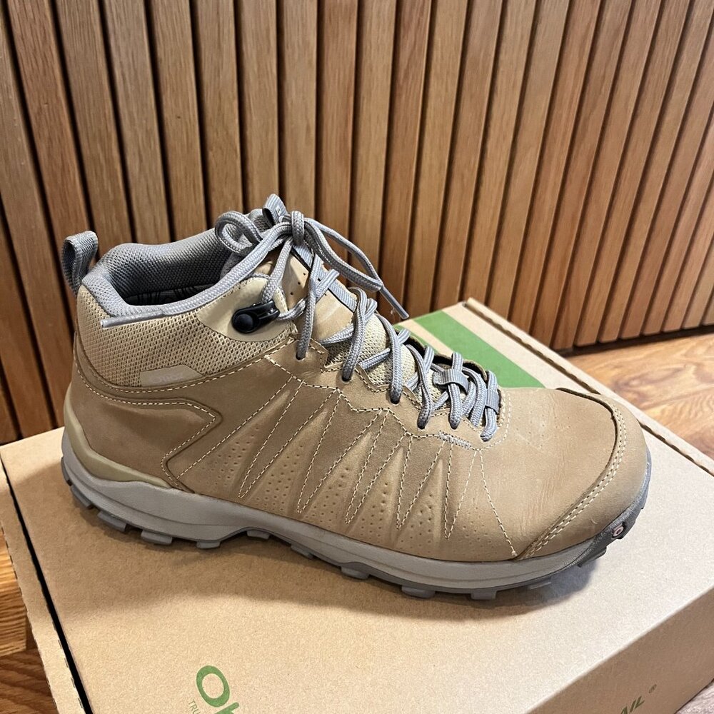 Oboz Women's Sypes Mid Leather B-Dry Waterproof Hiking Boot Women's 9 - Acorn - Picture 7 of 13